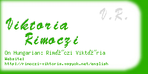 viktoria rimoczi business card